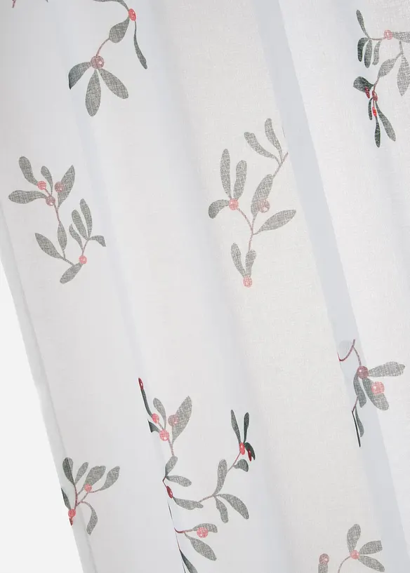 Gardin med mistelteinmønster (1-pack), bonprix