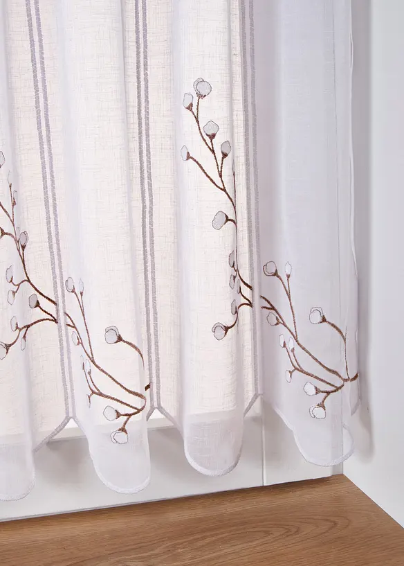 Gardinkappe med broderi, bonprix
