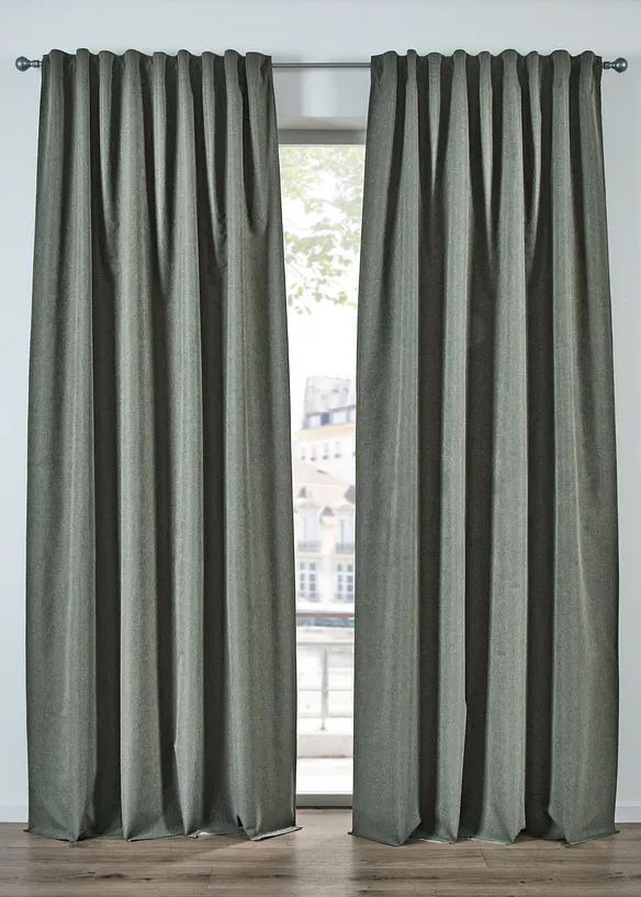 M&oslash;rkleggingsgardin med belegg, f&aring;s ogs&aring; i ekstra lang (1-pack), bonprix