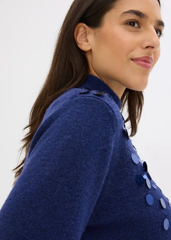 Genser med paljetter, bonprix