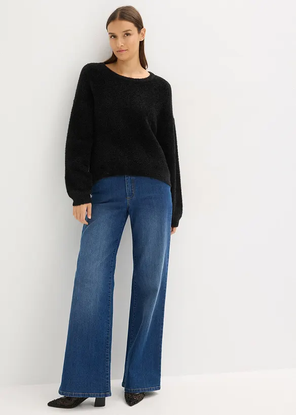 Finstrikket genser, bonprix