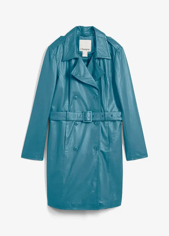 Skinnjakke i lammenappa og trenchcoat-modell, bonprix
