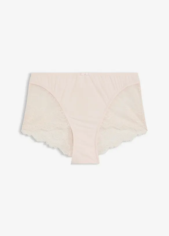 Truse med høy midje og blonder, bonprix