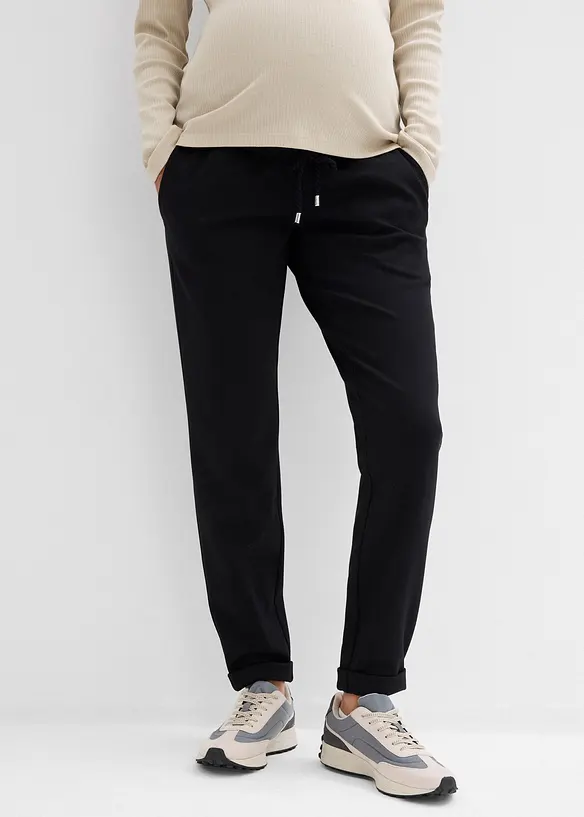Pull on-mammabukse i Punto di Roma-materiale med elastisk linning, bonprix