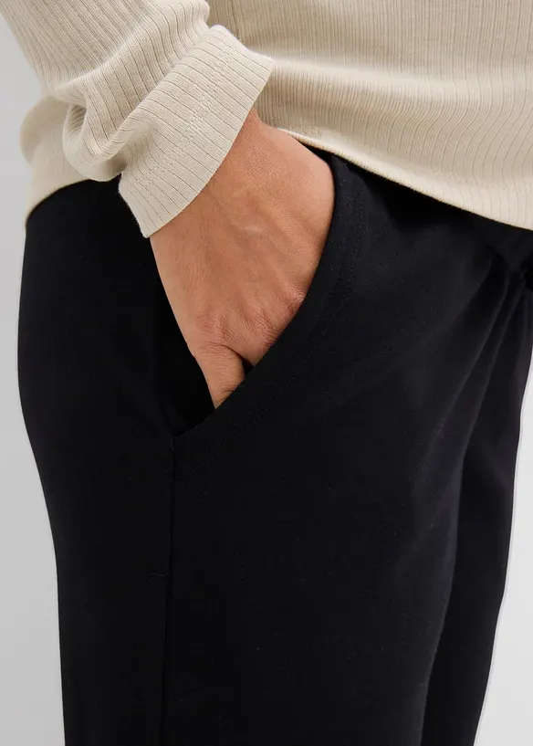 Pull on-mammabukse i Punto di Roma-materiale med elastisk linning, bonprix