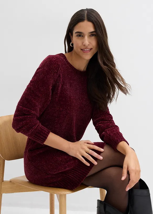 Oversized strikkekjole, bonprix