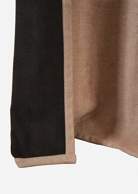 Gardin med polarfleece på baksiden (1-pack), bonprix