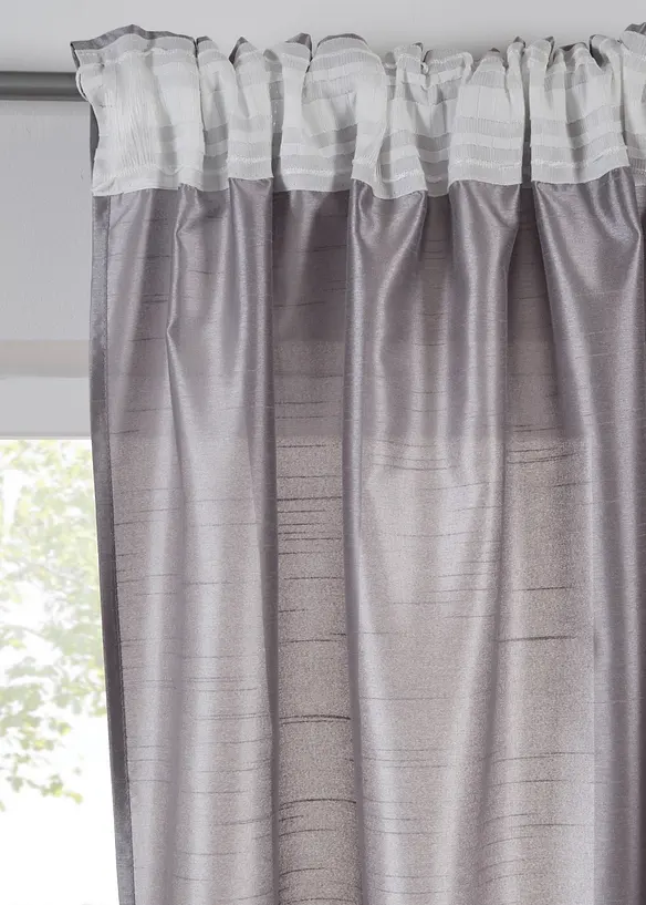 Gardin med lett glans, fås også i ekstra lang (1-pack), bonprix