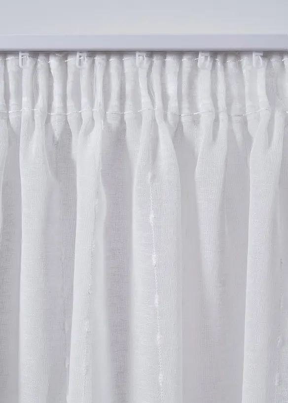 Gardin med vevde striper (1-pack), bonprix