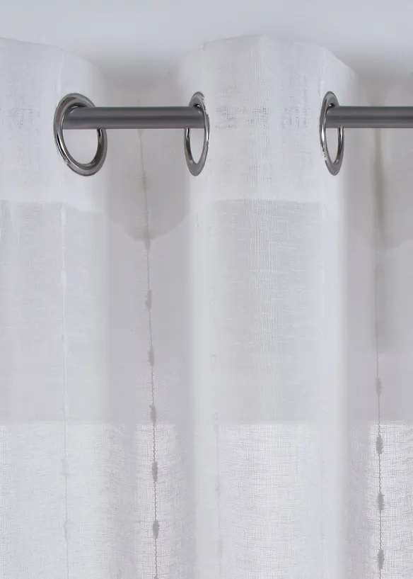 Gardin med vevde striper (1-pack), bonprix