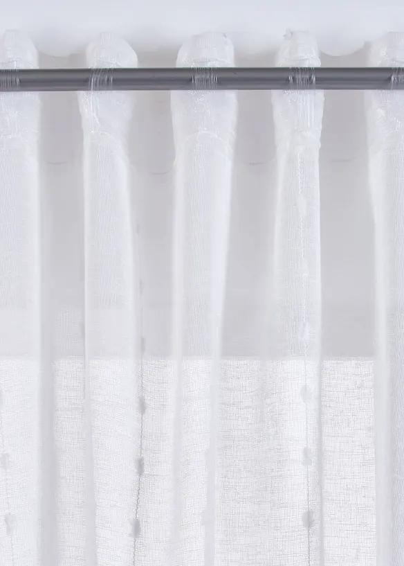 Gardin med vevde striper (1-pack), bonprix