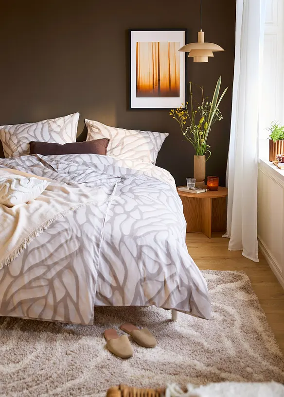 Sengesett med organisk mønster, bonprix