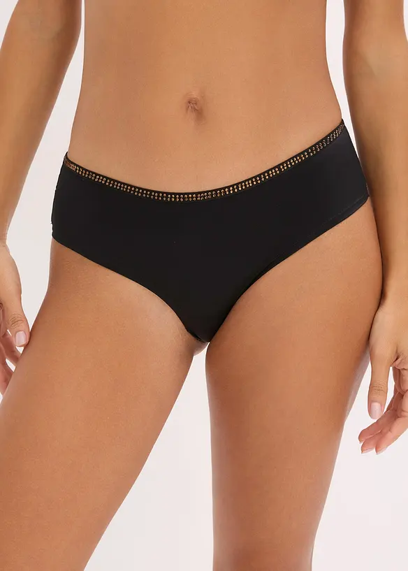 Hipstertruse med blonder (2-pack), bonprix