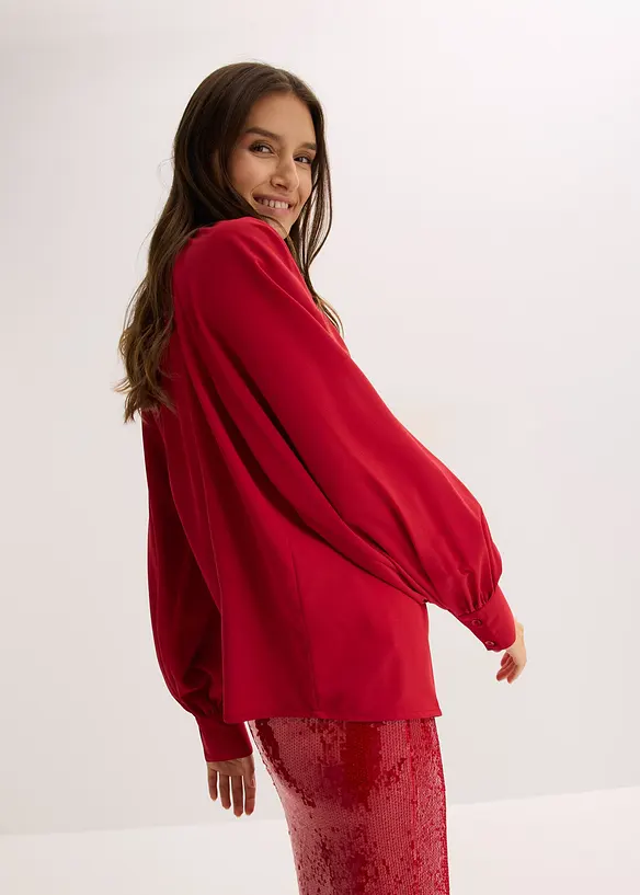 Bluse med sløyfe, bonprix