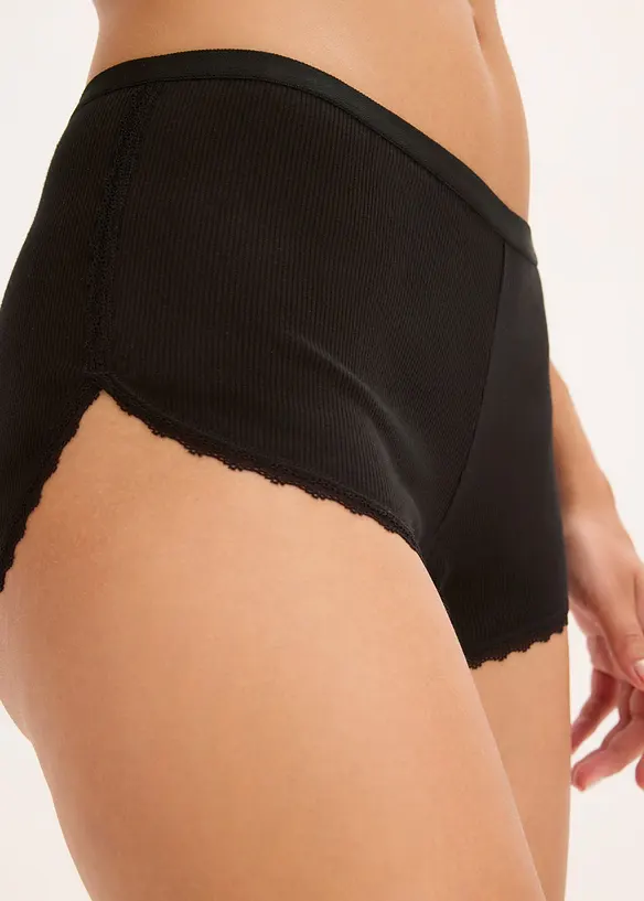 Boxer til dame med bomull (3-pack), bonprix