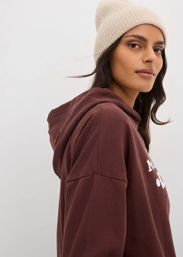 Oversized hettegenser i 100% bomull, bonprix