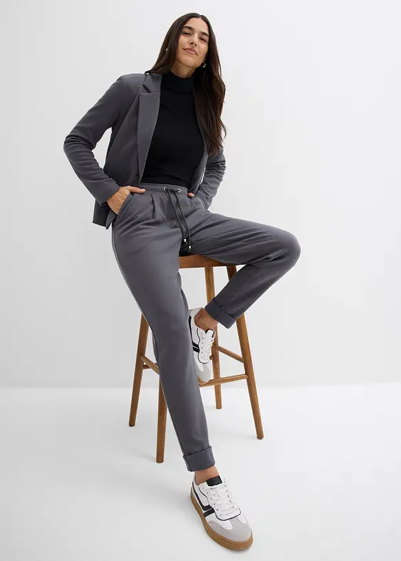 Pull on-bukse i lett viskosemiks, bonprix