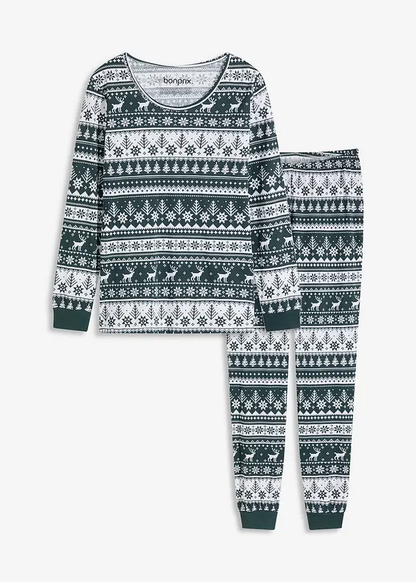 Pyjamas av økologisk bomull, bonprix