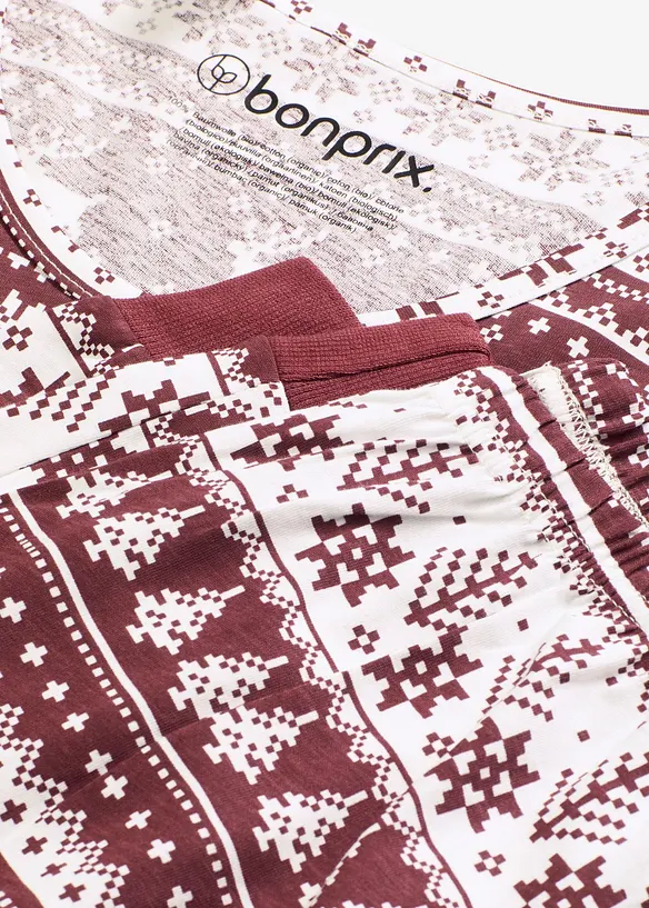 Pyjamas av økologisk bomull, bonprix