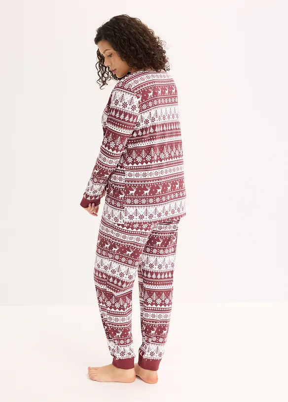 Pyjamas av økologisk bomull, bonprix