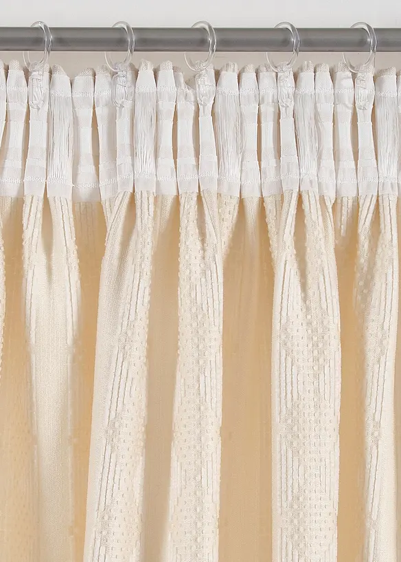 Ugjennomsiktig gardin i myk chenille (1-pack), bonprix