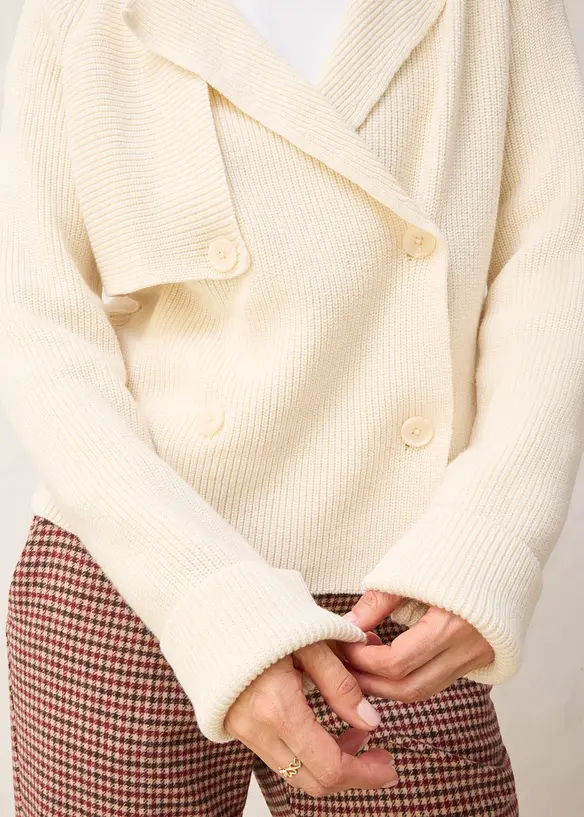 Cardigan med ull, bonprix