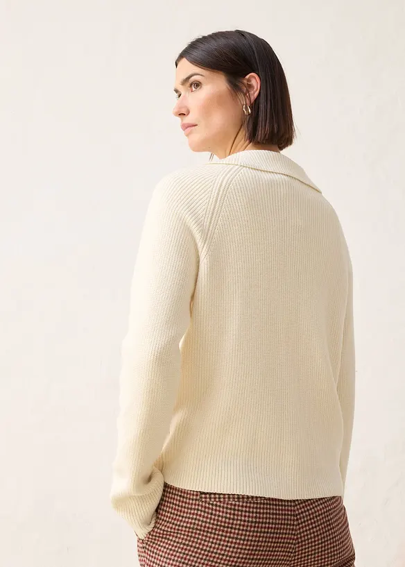 Cardigan med ull, bonprix