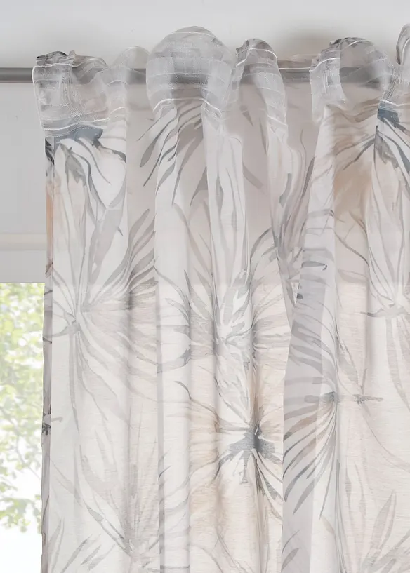 Gardin med trykk (1-pack), bonprix