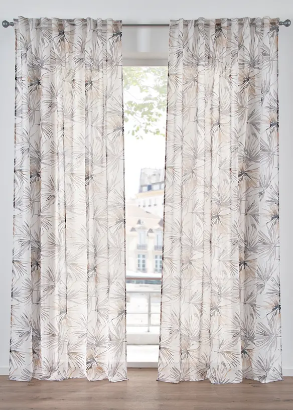 Gardin med trykk (1-pack), bonprix