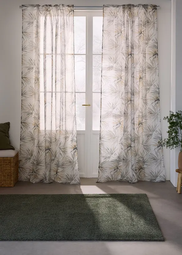 Gardin med trykk (1-pack), bonprix