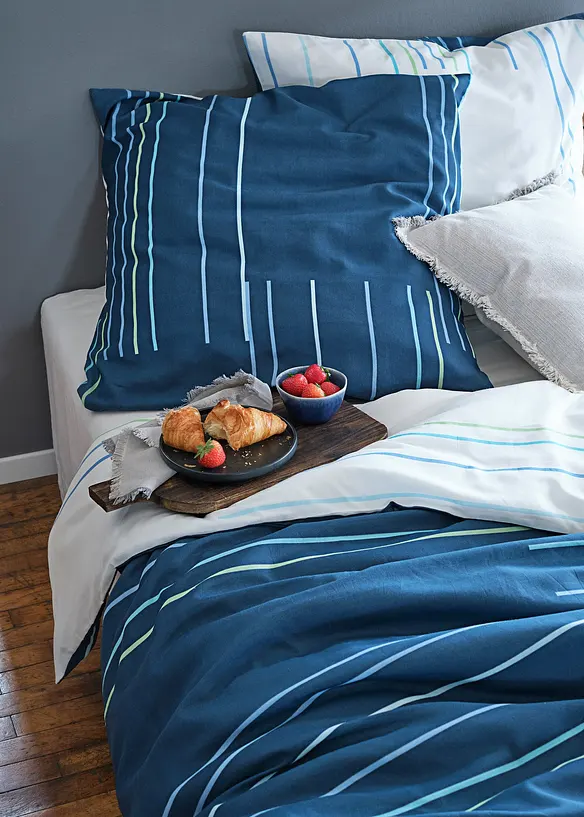 Vendbart sengesett med striper, bonprix