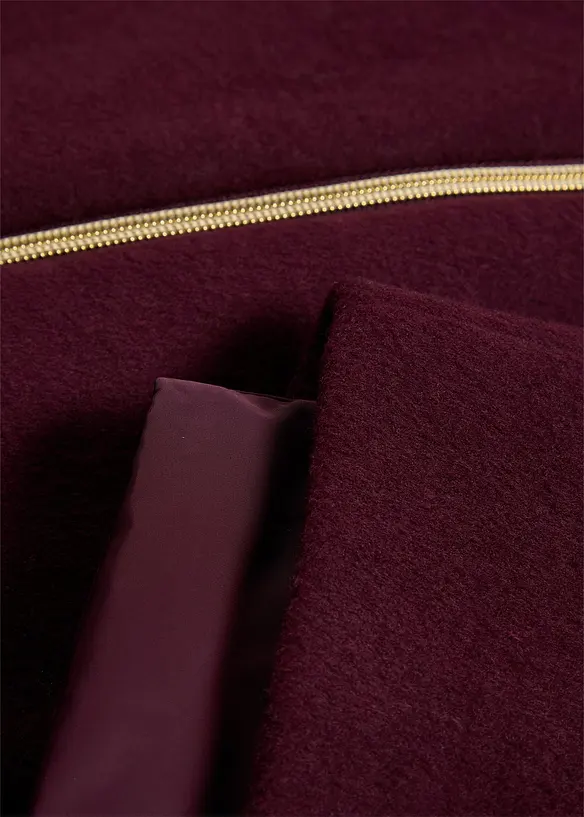 Ullkåpe med innvendig dunjakke (2-delt sett), bonprix