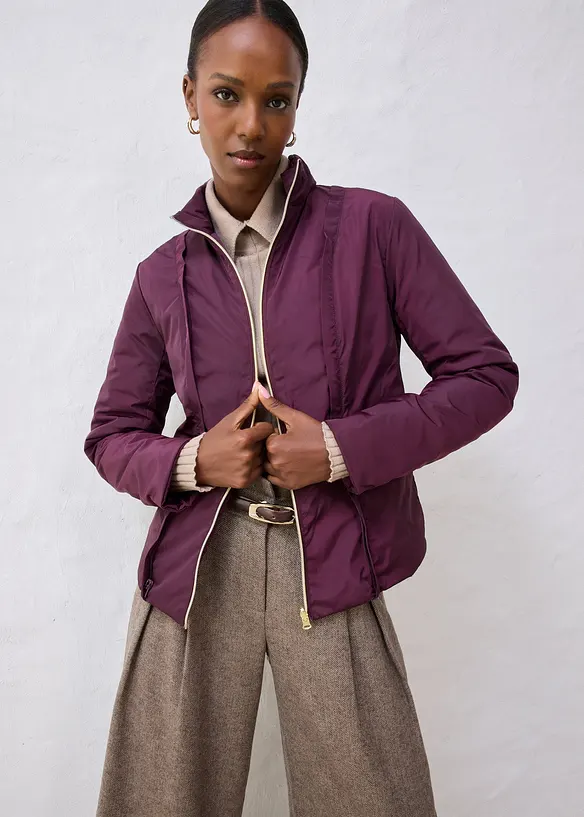 Ullkåpe med innvendig dunjakke (2-delt sett), bonprix