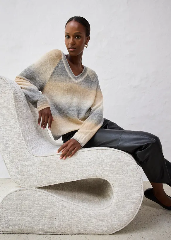 Genser med ull og metallgarn, bonprix