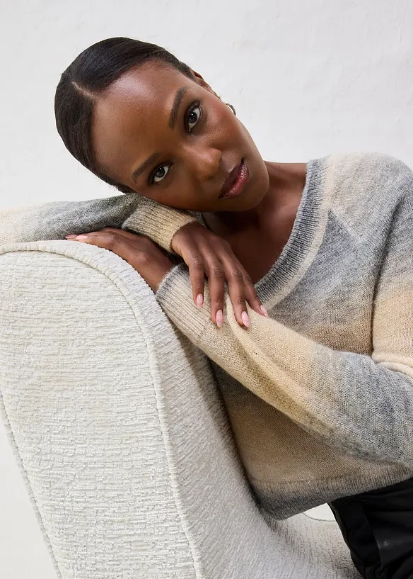 Genser med ull og metallgarn, bonprix