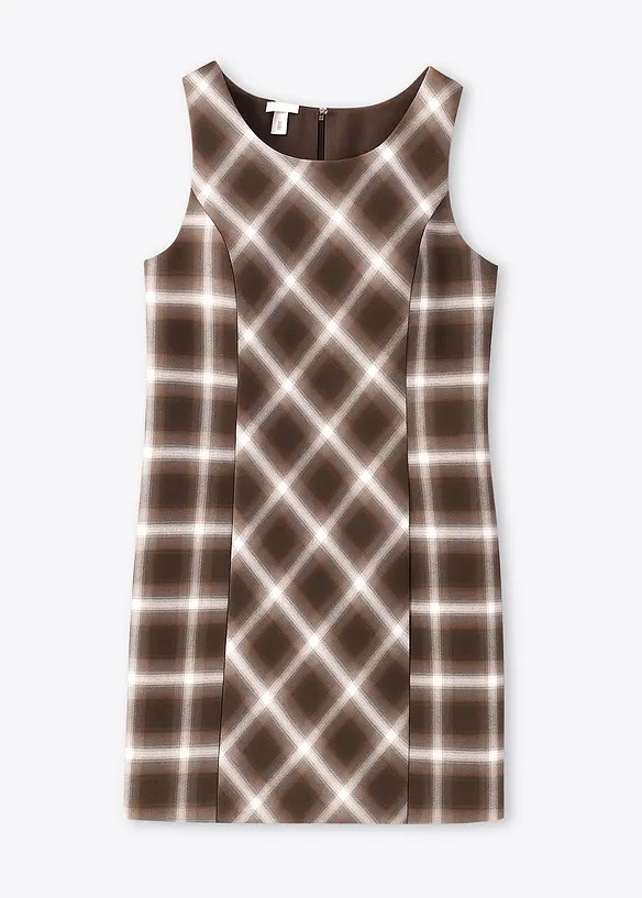 Kjole med rutemønster, bonprix