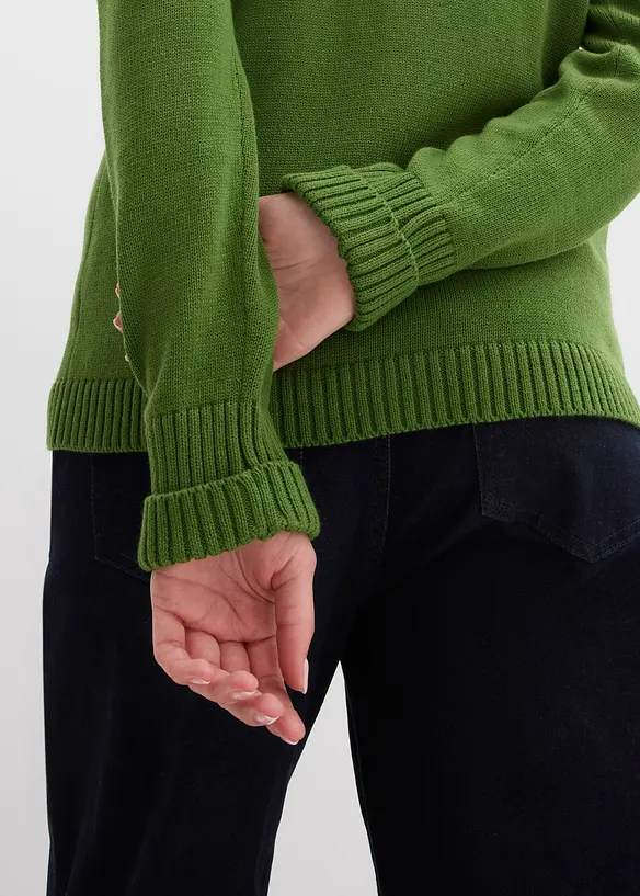 Cardigan i 100% økologisk bomull, bonprix