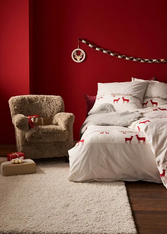 Sengesett med hjortemønster, bonprix