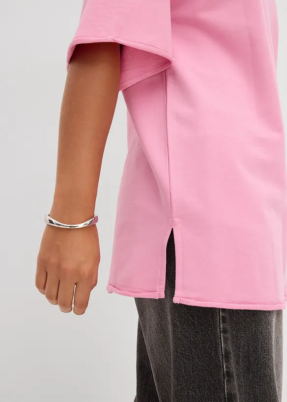 Lang sweatshirt i 100% bomull, bonprix