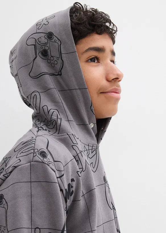 Hettegenser i myk bomullsmiks, bonprix