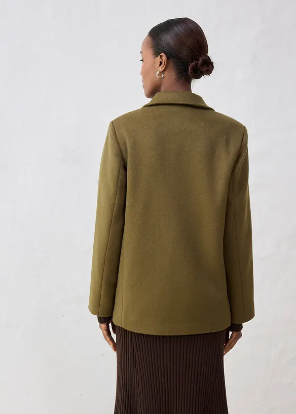 Losjakke med ull, bonprix