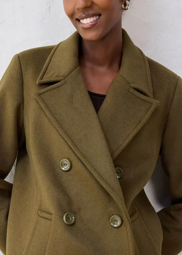 Losjakke med ull, bonprix