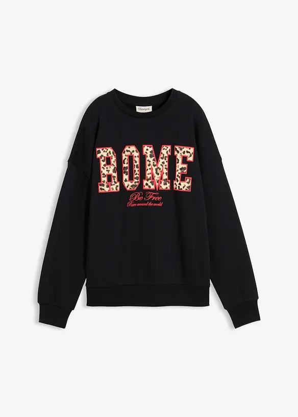 Oversized sweatshirt i 100% økologisk bomull, bonprix
