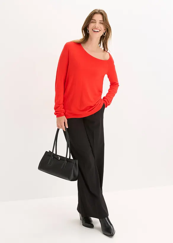 Genser i lett viskosemiks, bonprix