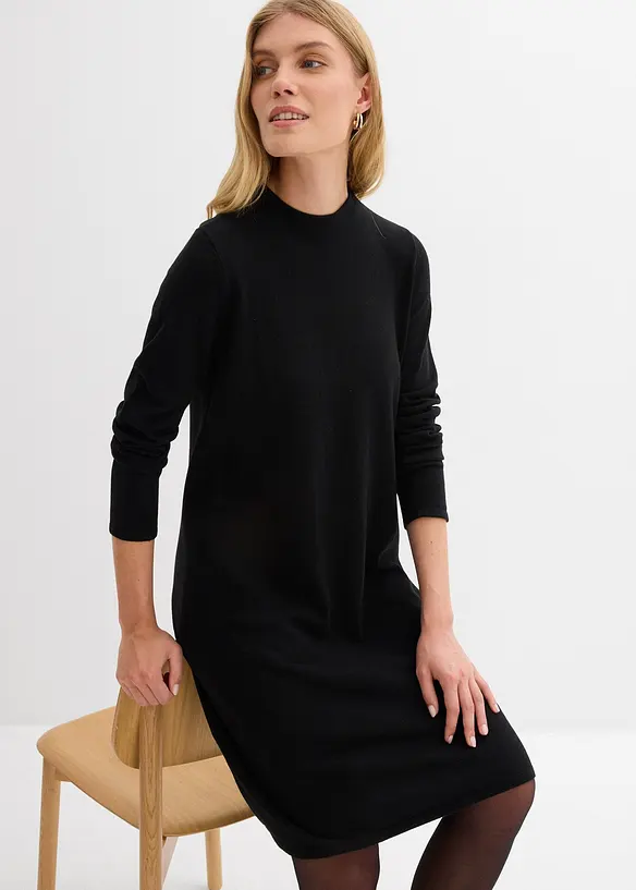 Strikket kjole i A-fasong, bonprix