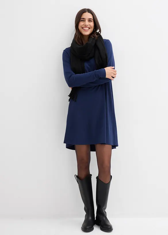 Kjole i lett viskosemiks, bonprix