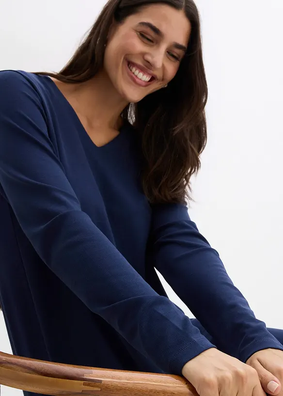 Kjole i lett viskosemiks, bonprix