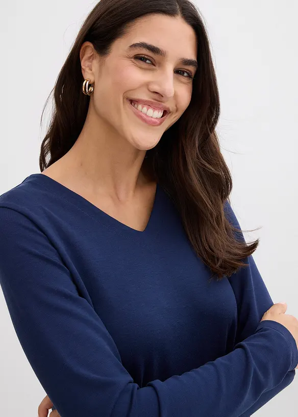 Kjole i lett viskosemiks, bonprix