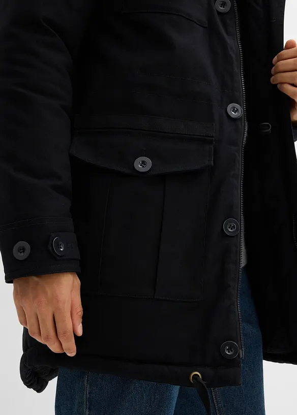 Field parkas med pilefôr, bonprix