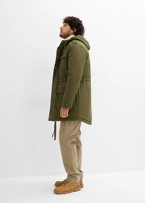 Winter Field-parkas med mykt fleecefôr, bonprix